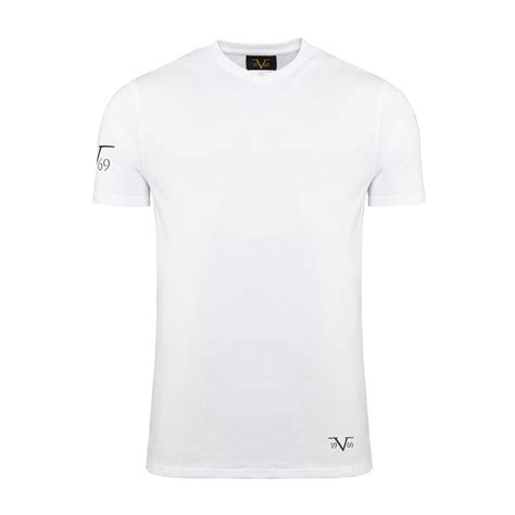 versace 1969 3 pack cotton t-shirt round-neck white|Versace 19v69 italia.